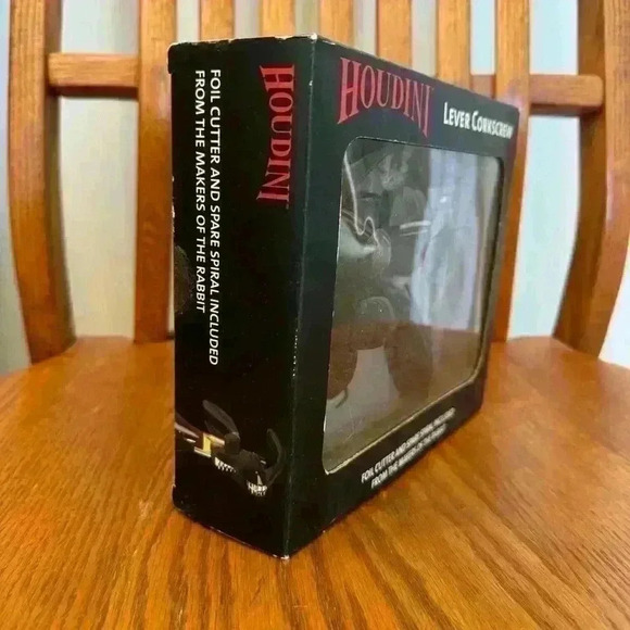 🌈 6/$60, NIB, Houdini Black Lever Corkscrew - Picture 5 of 6